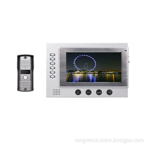 7-inch home video intercom for villa, with recording functionNew